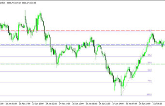 XAUUSD H1 | มีแนวโน้มกลับตัวลงจากจุด Pivot