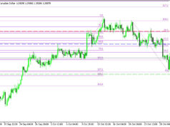 USDCAD H4 | การกลับตัวลงมีแนวโน้มต่อเนื่อง